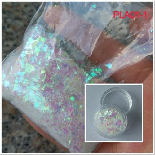 White Snow flakes glitter, 50g/bag Clear White irregular cut chunky irregular glitter For nail polish,nail decoration,7676&7667