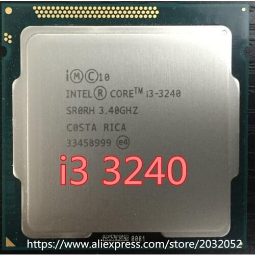 Lntel I3-3240 i3 3240 CPU 3.4 GHz 3M LGA1155 55W desktop Dual Core SR0RH CPU (working 100% Free Shipping)