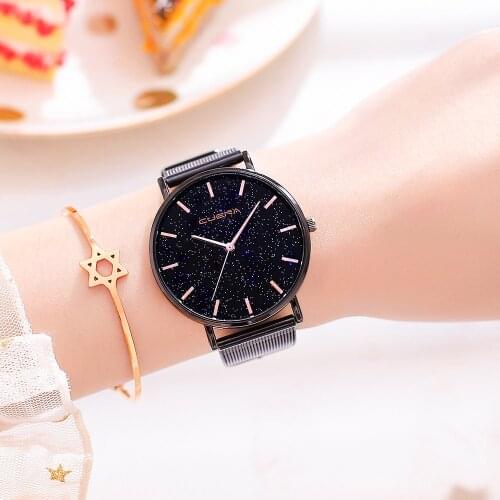 Women Watches 2021 Luxury Rose Gold Stainless Steel Mesh Belt New Fashion Bracelet Watch For Women Alloy Dial Clock Reloj Mujer