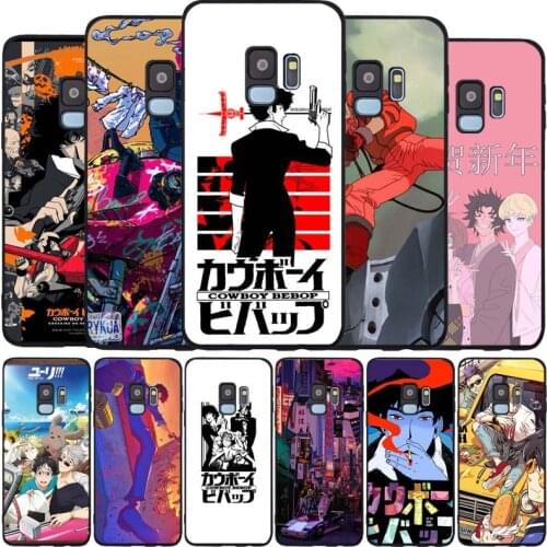 Vaporwave Glitch Anime black Soft phone Case For Samsung S20 S10 S9 S8 S7 edge Plus Lite Note 8 9 10 A6 A7 A8 A9 2018 Cover