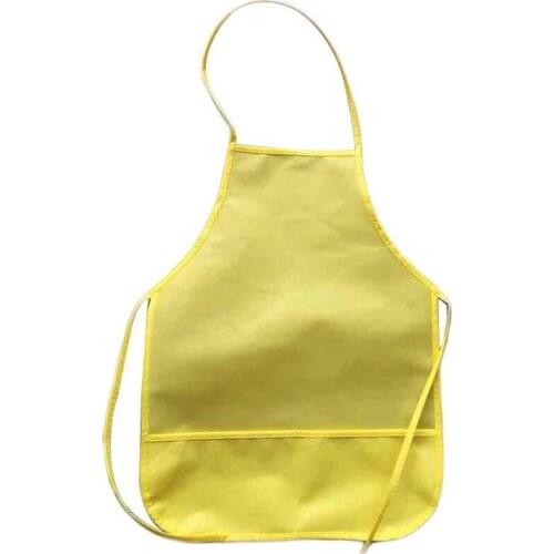 Sleeveless Anti-Fouling Children Kids Apron Kitchen Cooking Baking Art Painting Apron With Pocket Kanak-kanak Dapur Lukisan