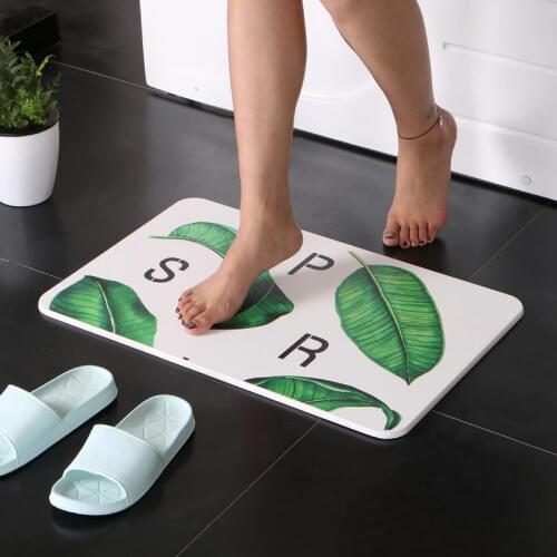 Diatomite carpet Water-absorbing quick-drying floor mat for bathroom entrance toilet Customized wholesale carpet non-slip rug