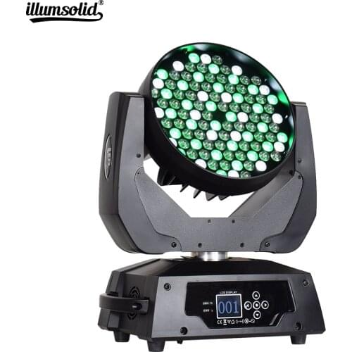 DMX Control DJ Moving Head Lights 108x3W RGBW 4in1 Led Wash Lights Disco Party Beam Projector Ceremony Show Stage Lighting
