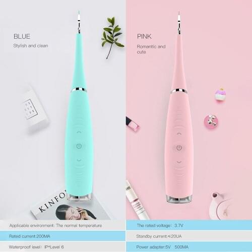Electric Dental Calculus Remover Tartar Scraper High Frequency Vibration 5 Adjustable Modes