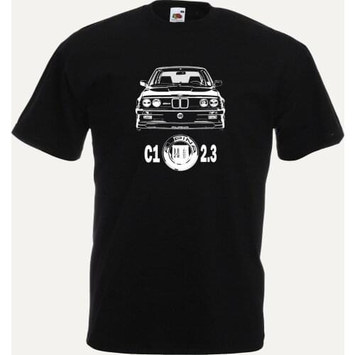 T-Shirt E30 Sport C1 Power Racing Car Black 2019 Men Fashion T Shirts Funny Streetwear Brand Clothing Personality Tees