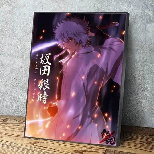 Canvas Gintama Handsome Man Wall Art HD Prints Anime Japan Poster Home Decoration Painting For Bedroom Modular Pictures Frame