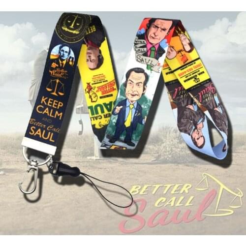 Better Call Saul Saul Goodman Mobile Phone Lanyard Wristband keychain Keyring брелок для ключей Breaking Bad Car Keychain