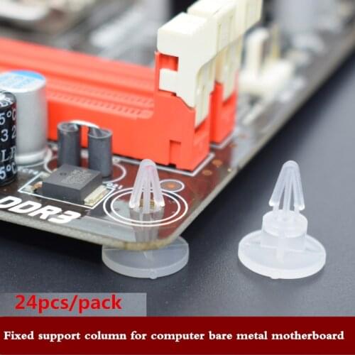 Computer bare metal motherboard fixed support column pc electric circuit board interval plastic bracket 24pcs free shipping