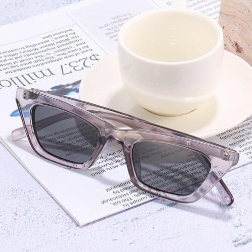 2021 New Arrivals Girl Fashionable Transparent Frame Color High Quality Cat Eye Kids Sunglasses