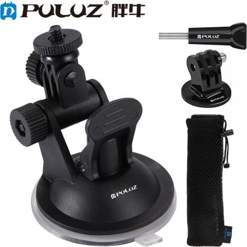 PULUZ for GoPro DJI Osmo Action Accessories Car Suction Cup Bracket Auto Accessories Mount Camera Accessories