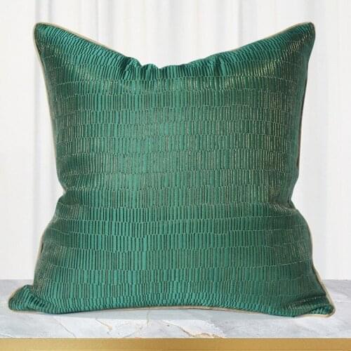 Nordic Light Luxury Cushion Cover Square Green Decorative Housse De Coussin Pillow Cover Soft Home Decoration Cushion Cover