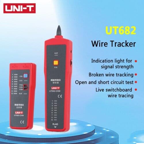 UNI-T UNIT UT682 Wire Tracker telephone line / network cable / power cable line / network cable calibration cable tester