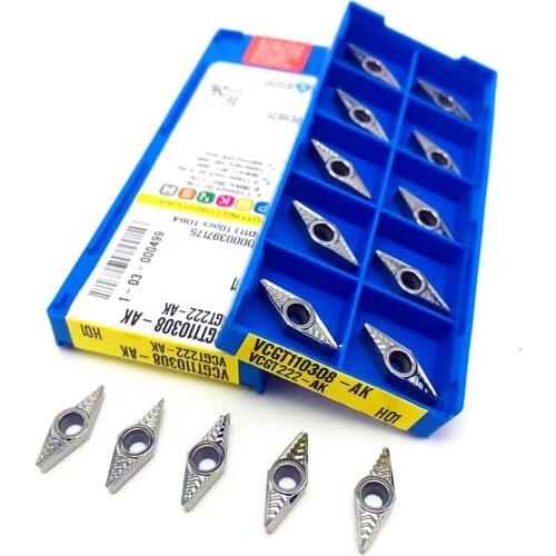 VCGT110302 VCGT110304 VCGT110308 AK H01 aluminum blade metal woodworking CNC turning blade copper aluminum cutting tool VGGT