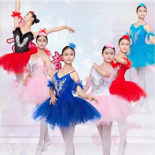 Vestido profesional de salón para adultos y niñas, tutú de Lago de cisne blanco, trajes de baile de Ballet para mujer, trajes de