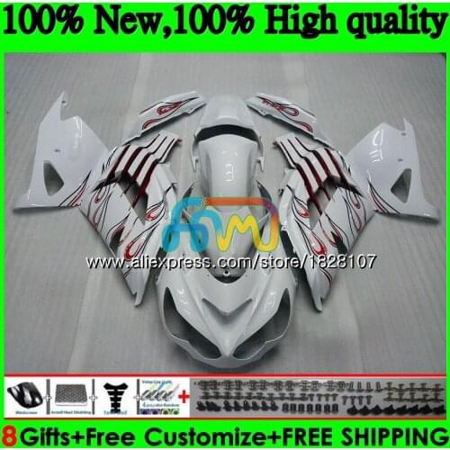 Injection For KAWASAKI ZZR1400 ZX 14R ZX-14R 24BS.23 ZX14R 12 13 14 15 16 17 2012 2013 Red flames 2014 2015 2016 2017 Fairing