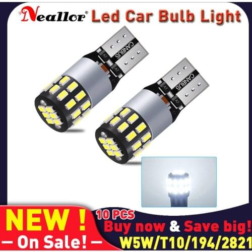 W5w Led Canbus Super Bright T10 2721 2821 2886 Side Light Bulbs On Car 5w5 194 168 2825 Dome Interior Trunk Diode Lamps For Auto