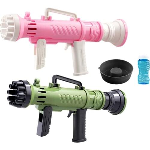 Funny Magic Bubble Blower Machine Electric Automatic Bubble Maker Gun with Mini Fan Kids Outdoor Toys Wedding Supplies Wholesale