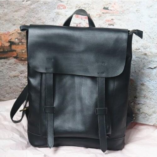 100% Natural Genuine Leather Backpack Women Travel Backpacks England Style Bagpack Large Mochilas School Bags For Teen Girls