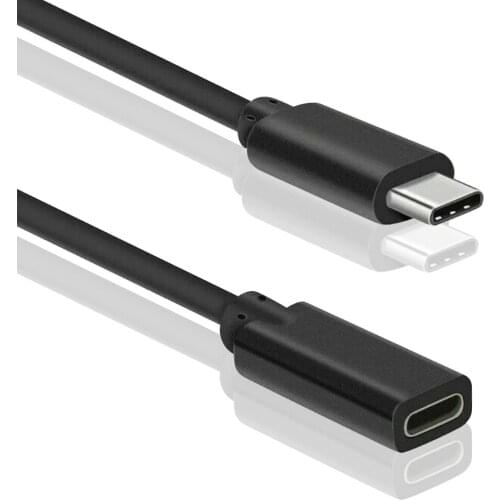 0.3 0.5 1M 10Gbps 100W 3A Extension Cable Type-C Male To Male Female Usb Connector Extension Cord USB Cable Extender Data Cord