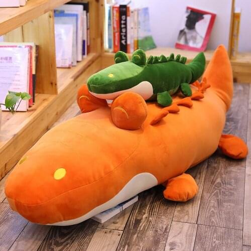 1pc 60/80/110cm Simulation Crocodile Plush Toys Stuffed Soft Animals Plush Cushion Pillow Doll Home Decoration Gift for Children