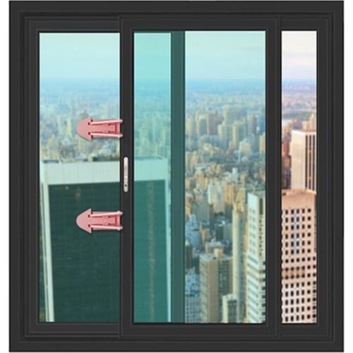 10PCS Childrens sliding door lock baby safety lock mobile sliding door lock window anti-theft buckle