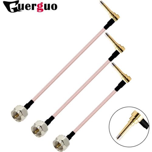 New RG178 Wholesale 15CM 6" for 3G modem F Female Jack Switch MS156 Right Angle pigtail cable 10PCS