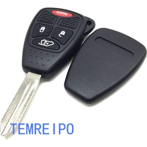 10pcs/lot Keyless Key Fob Case Shell for Dodge Charger Durango Magnum Chrysler 300 Aspen Jeep Commander Grand Cherokee