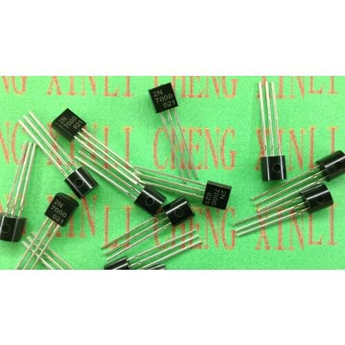 100PCS 2N7000 Small Signal MOSFET 200 mAmps, 60 Volts N-Channel TO-92