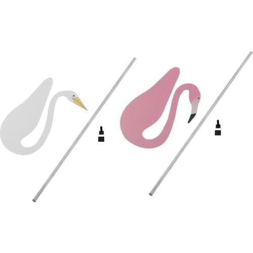 2Set Swirl Bird Flamingo Wind Chimes for Outdoor Yard Backyard Wedding Party