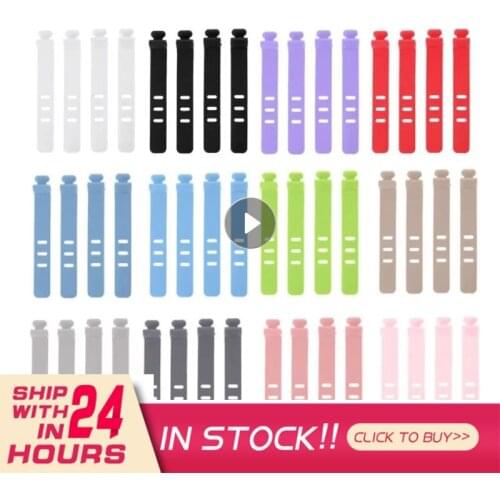 4/12/20/40Pcs Multipurpose Desktop Phone Cable Winder Earphone Clip Charger Organizer Management Wire Cord Fixer Silicone Holder