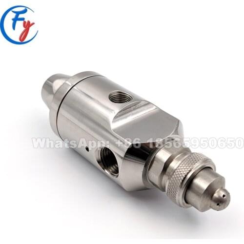 Automatic air atomizing nozzle, jau drip free robotic applications marking nozzle, atomizer jet fog nozzle