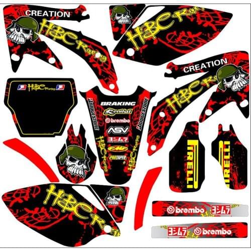 Motocross 3M DECALS GRAPHICS STICKERS Backgrounds Kits For Honda CRF450 CRF450R 2005 2006 2007 2008 CRF 450 CRF 450R