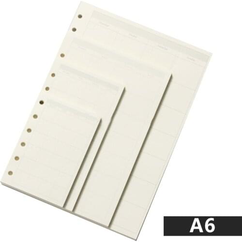 A6 Journal Refills Notebook Filler Paper Narrow Ruled 2017 Planner To Do List 45 Sheets