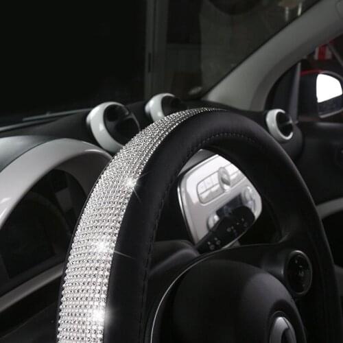 Car Steering Wheel Cover Fashion Decorative for Mercedes Smart 451 453 450 Fortwo Forfour Accessories