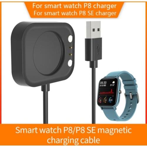 Black Replacement USB Charging Cable Charger Cradle For P8 Smart Watch New Replacement Charger For P8/P8 SE Not For P8 PLUS P9