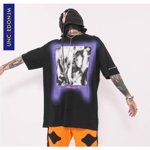 Anime t shirt oversized t shirt Hip Hop Streetwear Tshirt Harajuku Summer Short Sleeve T-Shirt Cartoon Tops Tee LSD31