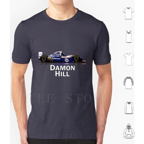 Damon Hill-Williams Fw16B T Shirt Cotton Men Diy Print Damon Salvatore Hill Williams Schumacher Auto Motor