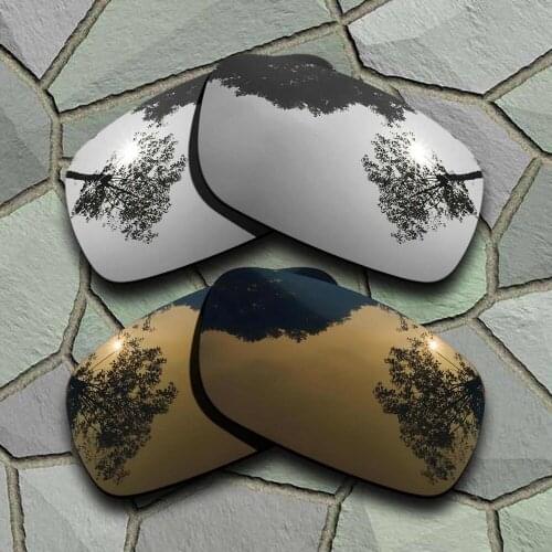 Chrome&Bronze Copper Sunglasses Polarized Replacement Lenses for Oakley Crankshaft