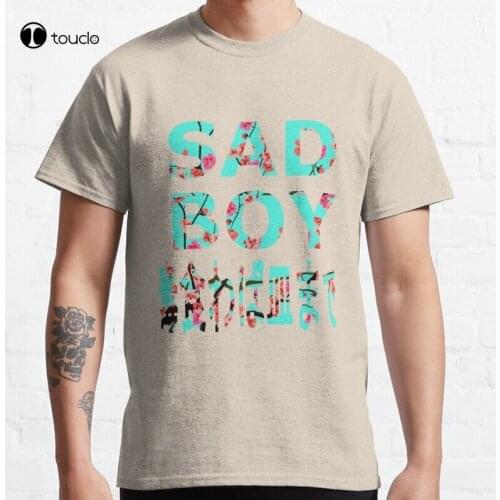 Sad Boy Vaporwave Aesthetic Classic T-Shirt Cotton Tee Shirt