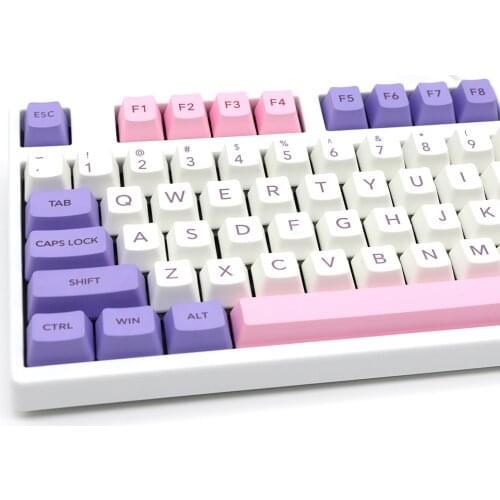 108 Keys PBT Keycap DYE-Sublimation OEM Profile Big Font Personalized Keycaps is For Cherry MX Switch Mechanical Keyboard
