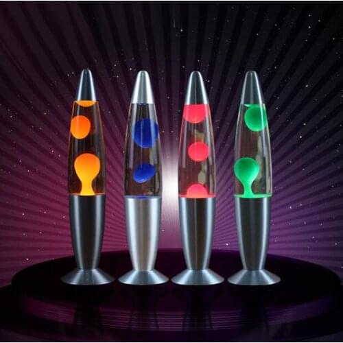 Lava Lamp Jellyfish Lamp Aluminum Base Lampara De Lava Small Lavalampe Night Light Decoration for Living Room