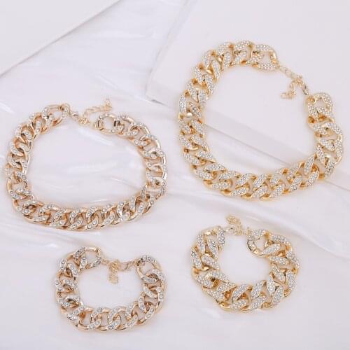 Statement Gold Acrylic Chain Big Pendant Necklace For Women Golden Long Choker Necklace Za 2020 Fashion Jewelry