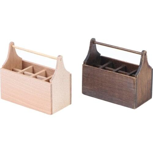 Mini Painting Box Paint Stick DIY Furniture Toys House Accessories Toys 1:12 Miniature Toy House Acc Toy Box Toy House