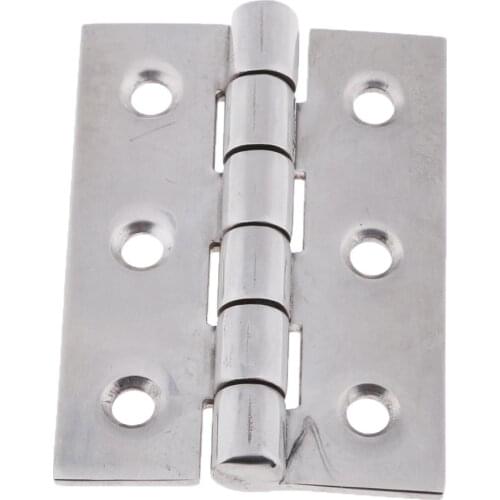 Marine Grade 316 Stainless Steel Butt Hinge for Hatch Door Cabinet 60 x 42mm