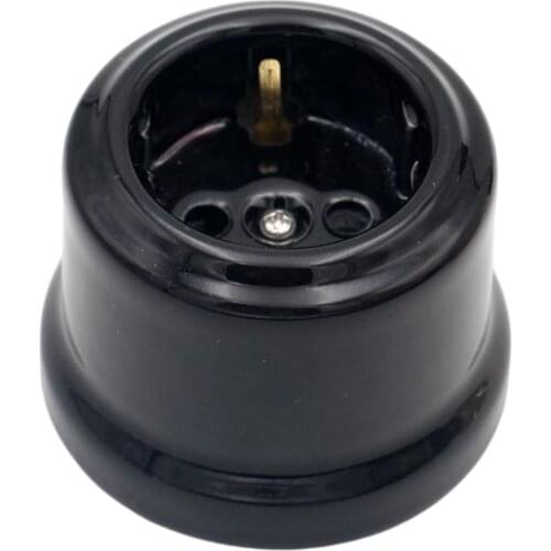 EU Electrical Socket General-Purpose 16A 220v Enchufe Female Outlet Porcelain Socket