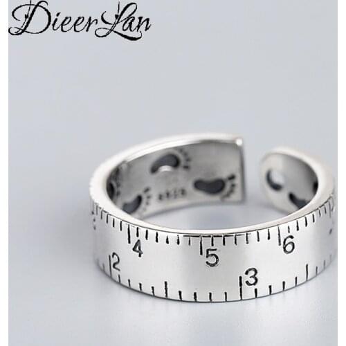 Wholesale Punk Vintage Silver Color Round Rings For Girls Female Gothic Fashion Women Jewelry