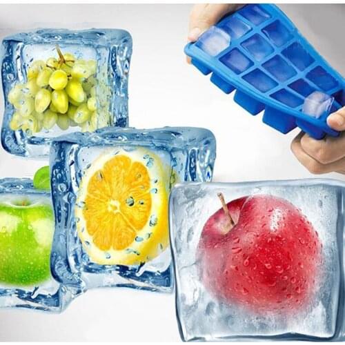 Silicone Ice Cube Tray 15 Perfect Square Ice Tray Superior Mold With Flexible Easy Release Maker Moulds Kitchenand bar