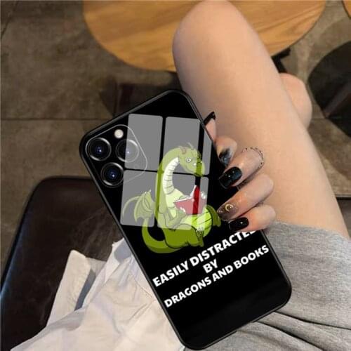 Book Lover Phone Case Glass Phone Case For iphone 12 11 Pro Max XS XR X 8 7 Plus SE2 Case