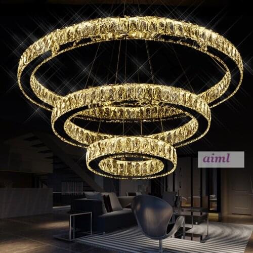 High quality LED Pendant Lighting Transparent K9 Big Crystal pendant Lights 5-30w 110-240v factory direct sales