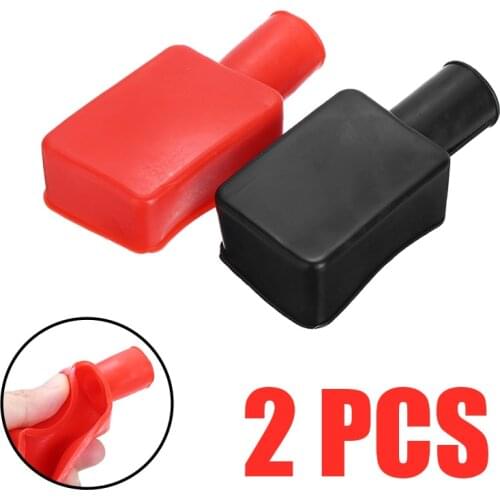 2pcs PVS Car Boat Battery Terminal Protective Covers Positive And Negative Insulating Battery Replacement Cover Caps